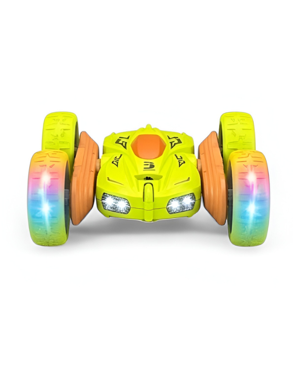 RC Stunt Car – 360° Rotating Double-Sided Remote Control Car with LED Wheels TV2837.