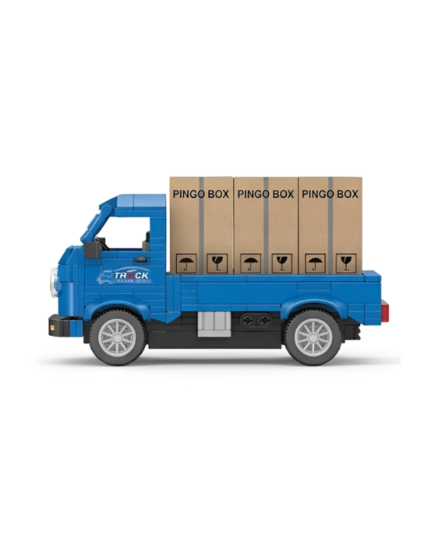 RC Truck Building Block Set – 1:20 Scale Remote Control Cargo Truck with DIY Construction Bricks TV6839.