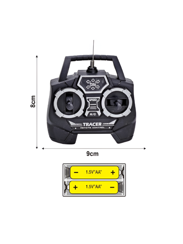 Remote Control Jeep Toy Car for Kids - 1:22 Scale Yellow Off-Road RC Crawler Model with 3.7V Rechargeable Battery and Steering Remote, Open-Top Wrangler Style Toy For Kids LMI8550
