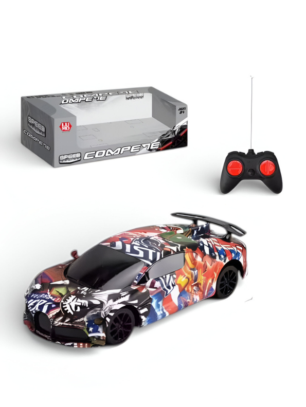 High-Speed Remote Control Car for Kids – Lumo Graffiti Series RC Supercar 1:18 Scale, Wireless Racing Toy, Perfect Gift for Boys LMI13296