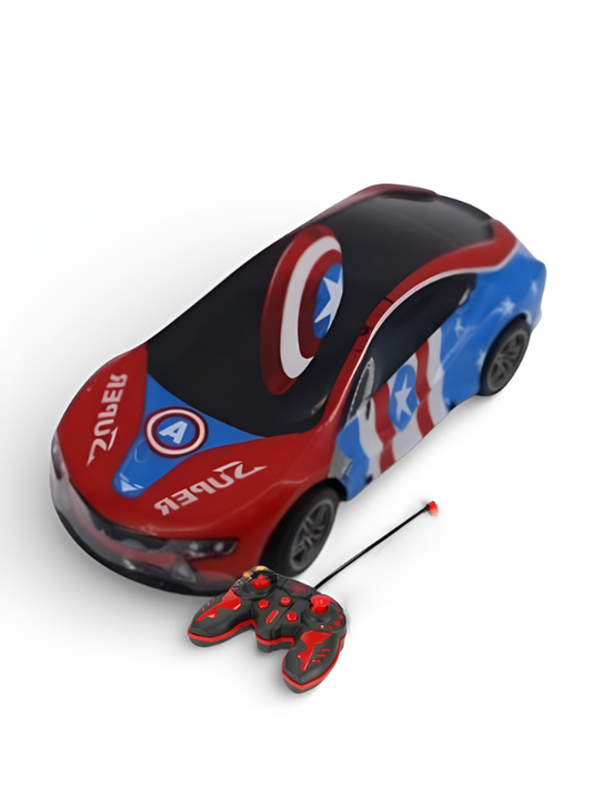 Super Hero RC Sport Car 1:16 Scale Remote Control Racing Car for Kids & Adults – High-Speed Blue/Red Toy Car with Ergonomic Gamepad Remote LMI15115