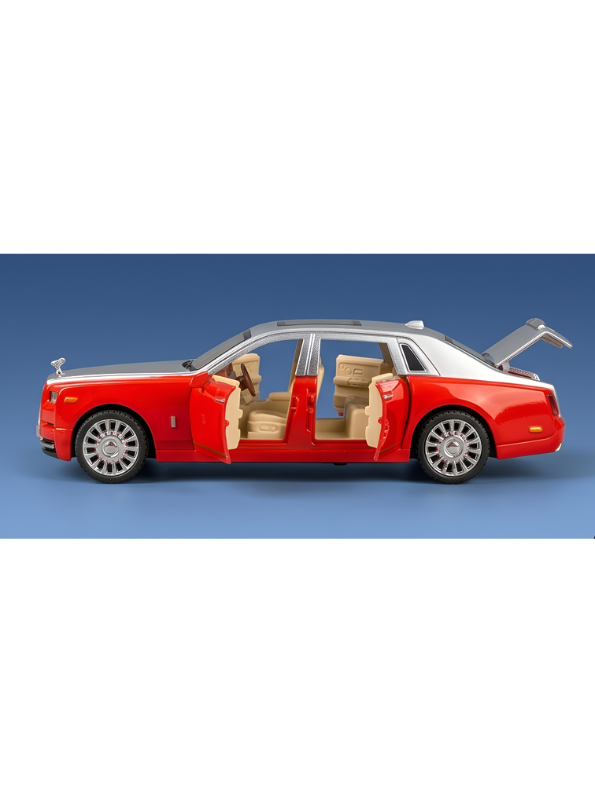 Rolls-Royce Phantom Replica Model Car | Red Premium Collectible Toy Vehicle for Kids and Adults NX15746