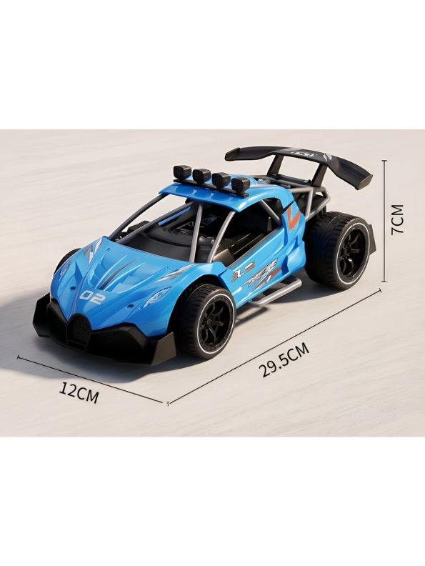 1:16 Scale High-Speed RC Car - Off-Road Racing Truck with One-Click Spray Effect and USB-C Rechargeable Battery LMI13745