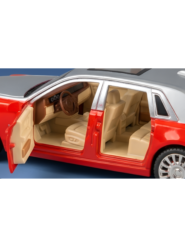 Rolls-Royce Phantom Replica Model Car | Red Premium Collectible Toy Vehicle for Kids and Adults NX15746