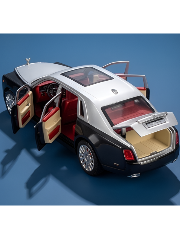 Rolls-Royce Phantom Replica Model Car | Black Premium Collectible Toy Vehicle for Kids and Adults NX15746