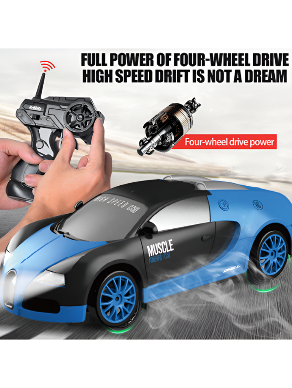 4WD High-Speed RC Drift Car Toy - 2.4GHz Remote Control Racing Car NX16777