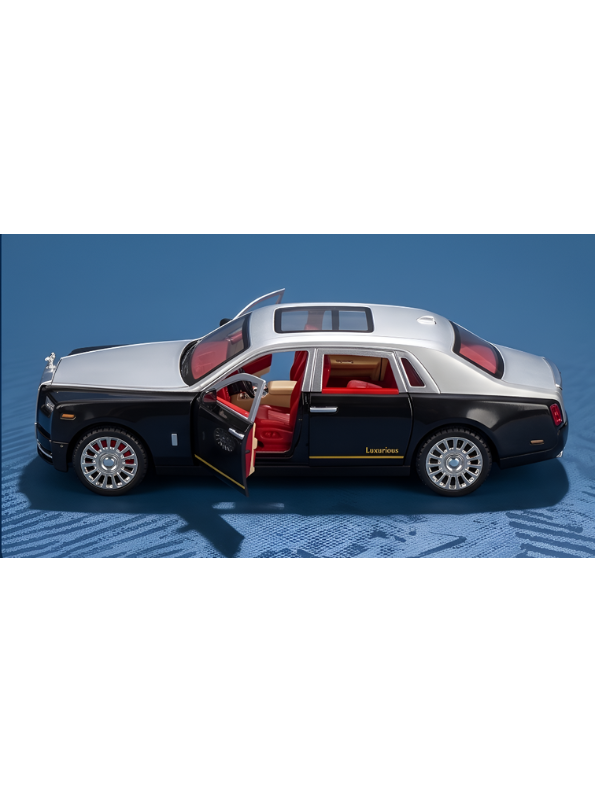 Rolls-Royce Phantom Replica Model Car | Black Premium Collectible Toy Vehicle for Kids and Adults NX15746