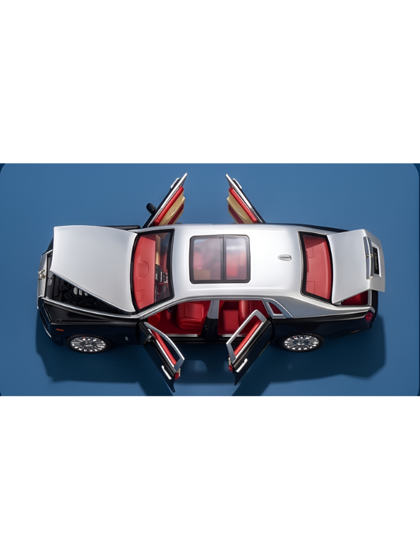 Rolls-Royce Phantom Replica Model Car | Black Premium Collectible Toy Vehicle for Kids and Adults NX15746