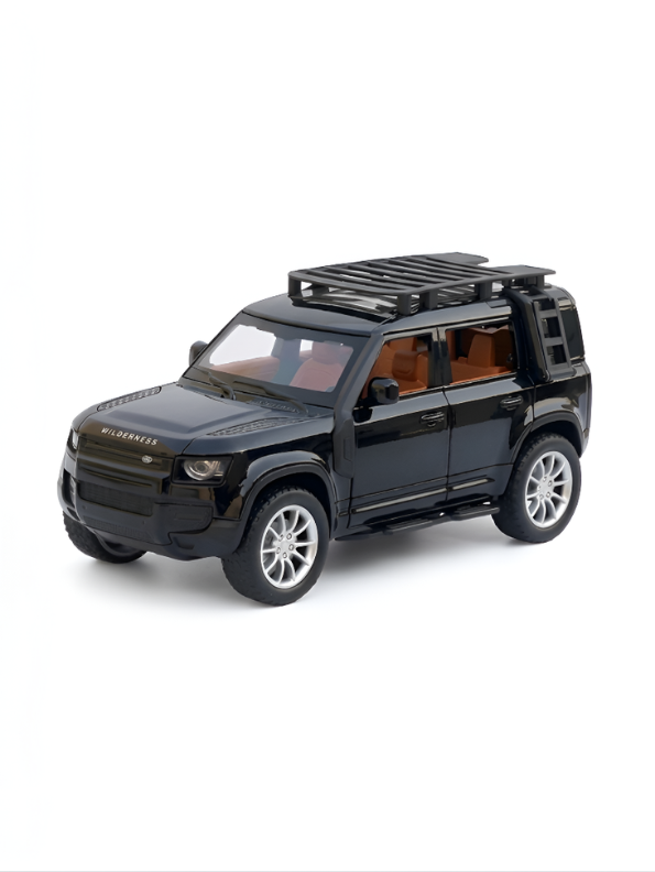 Land Rover Defender 110 RC Diecast Car Scale 1:24 – Black Remote Control Off-Road 4x4 SUV Model with Realistic Detail & All-Terrain Performance TV6646