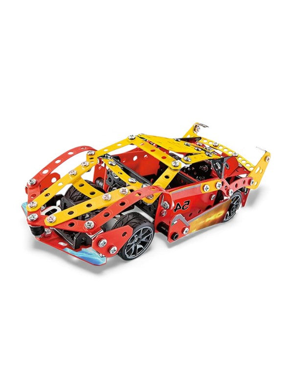 Race Car Metal Model Kit – DIY 370 PCS Advanced Engineering Toy Set For Kids LMI13729.