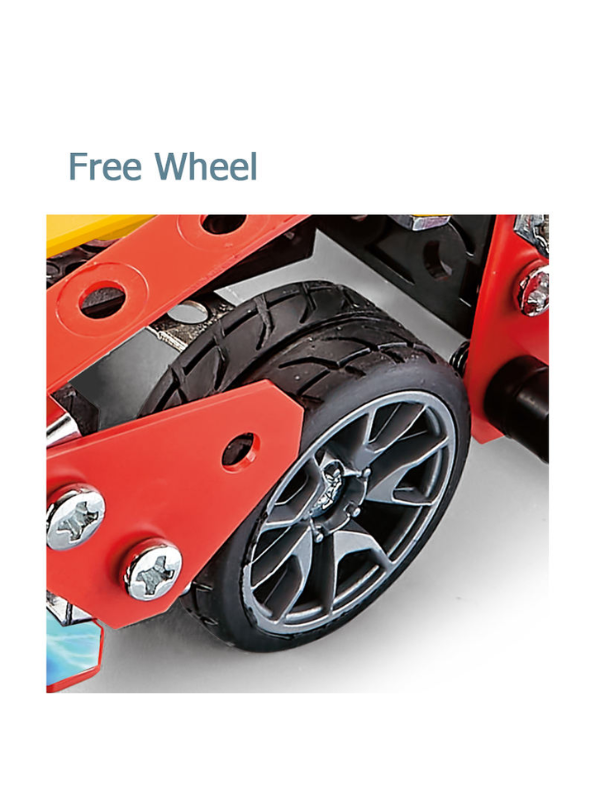 Race Car Metal Model Kit – DIY 370 PCS Advanced Engineering Toy Set For Kids LMI13729.