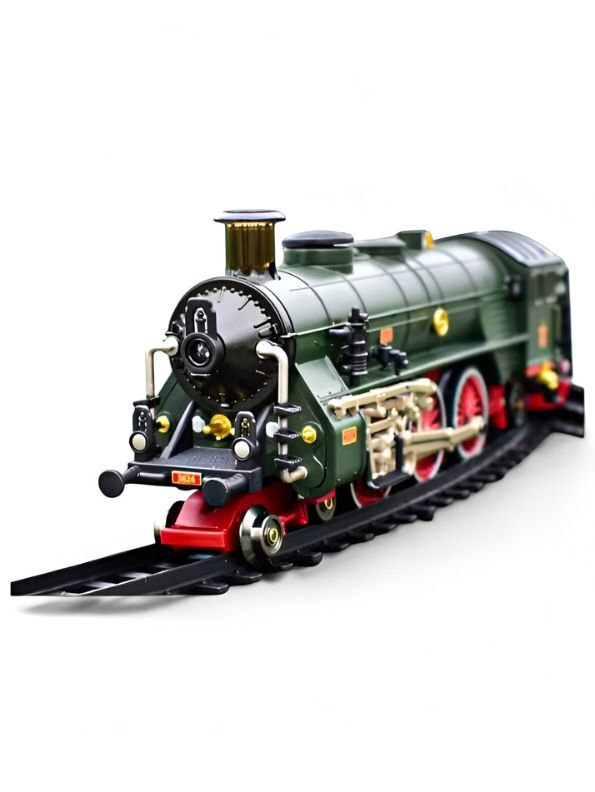 RailBlaze Steam Train Toy – Electric Toy Train Set with Alloy Head and Tracks NX12613.