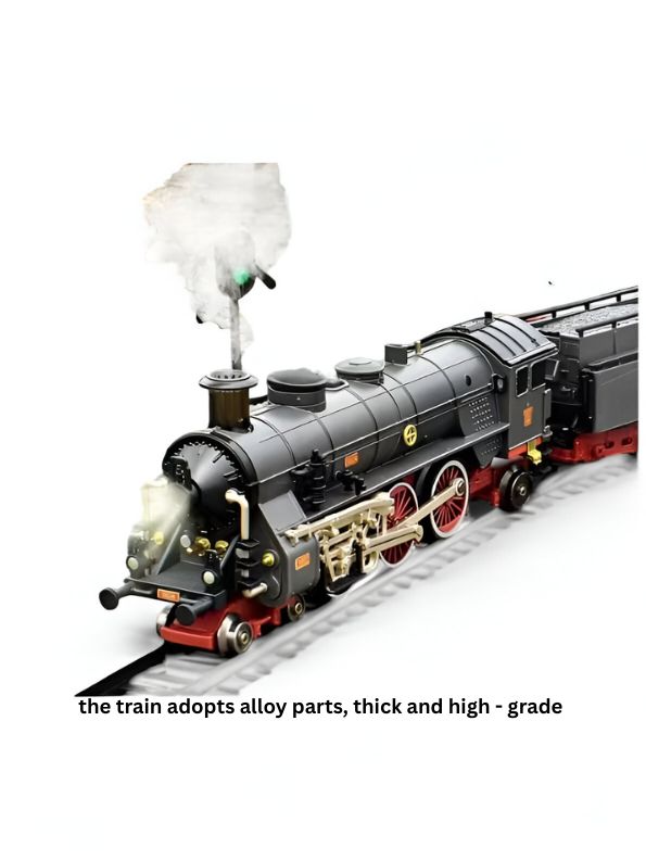 RailBlaze Steam Train Toy – Electric Toy Train Set with Alloy Head and Tracks NX12613.