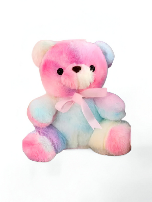 Rainbow Teddy Bear Plush – 8 Inch Soft & Cuddly Stuffed Animal Toy LMI11103.