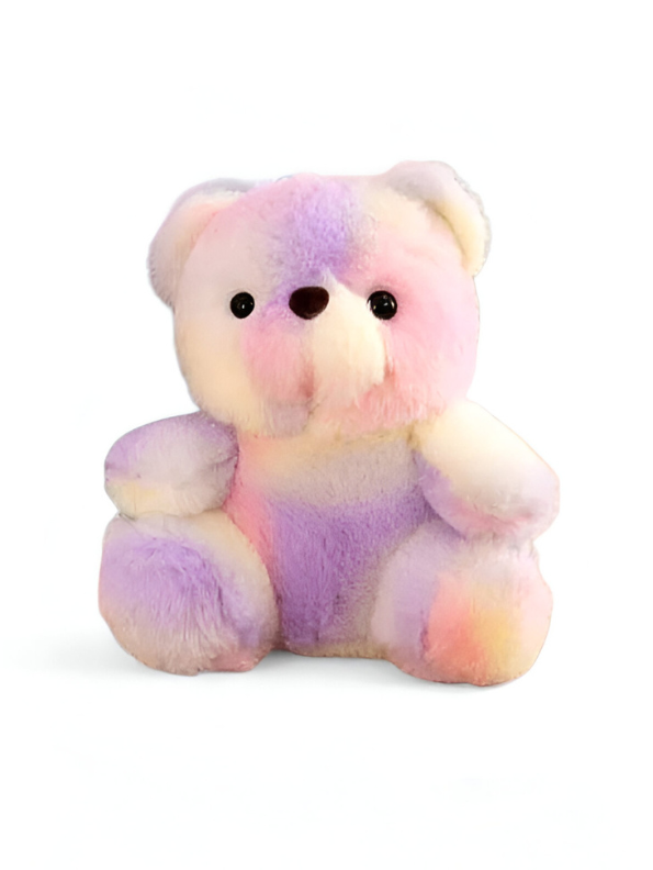 Lavender - Rainbow Teddy Bear Plush – 8 Inch Soft & Cuddly Stuffed Animal Toy LMI11103.