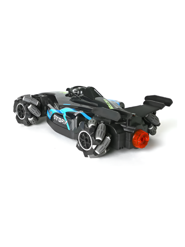 Ralleyz Formula Drift RC Stunt Car – 2.4GHz High-Speed Remote Control Racer with Mecanum Wheels Blue LMI14636.