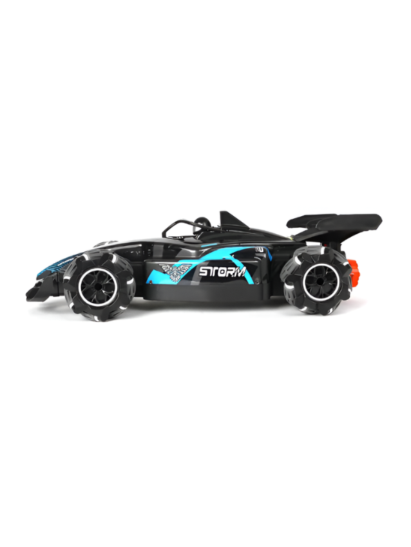 Ralleyz Formula Drift RC Stunt Car – 2.4GHz High-Speed Remote Control Racer with Mecanum Wheels Blue LMI14636.
