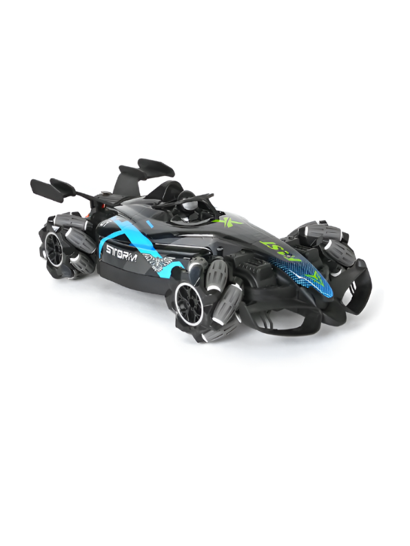 Ralleyz Formula Drift RC Stunt Car – 2.4GHz High-Speed Remote Control Racer with Mecanum Wheels Blue LMI14636.