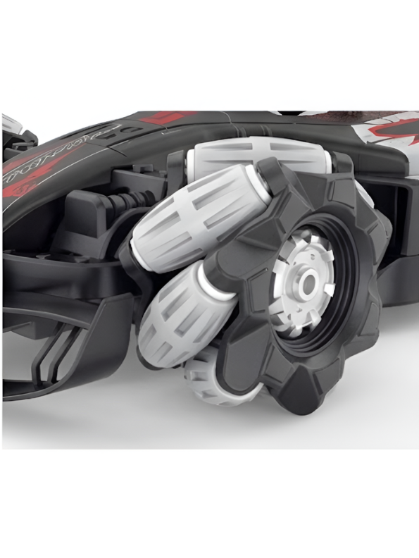 Ralleyz Formula Drift RC Stunt Car – 2.4GHz High-Speed Remote Control Racer with Mecanum Wheels Grey LMI14636.