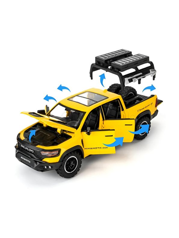 Ram Mammoth Diecast Car for Kids – Heavy-Duty Off-Road Metal Toy Vehicle Scale 1:32 TZ-OS1561.
