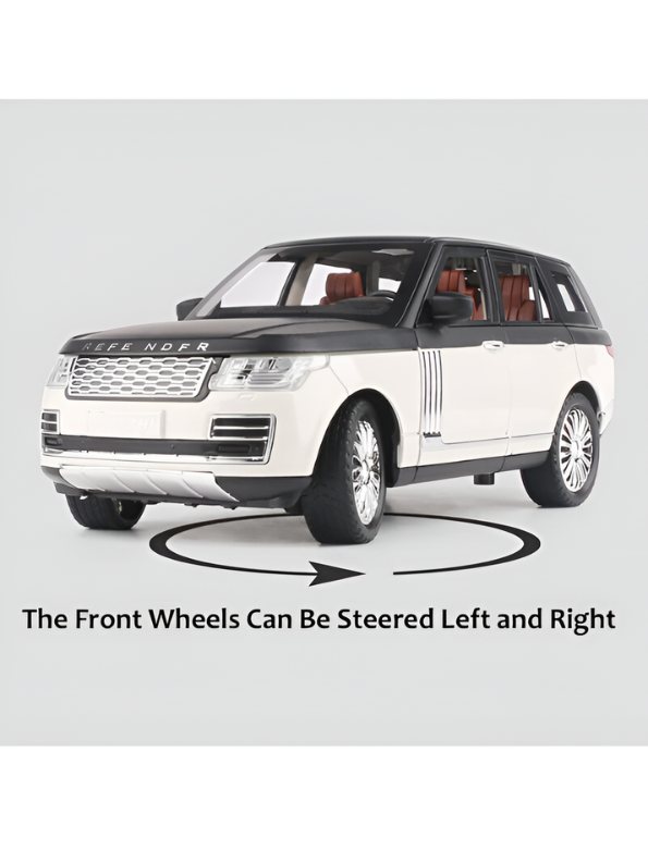 Range Rover Defender Diecast Car 1:24 Scale with Steerable Wheels & Suspension Green TV2640.