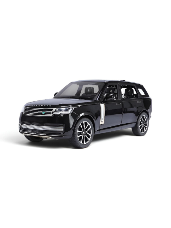 Range Rover Diecast Toy Car - Black 1:24 Scale Metal SUV with Sound & Light Effects LMI16846