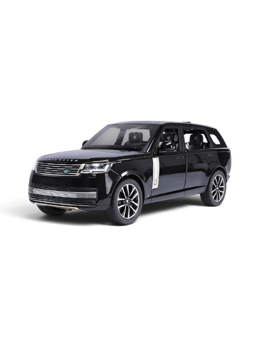 Range Rover Diecast Toy Car - Black 1:24 Scale Metal SUV with Sound & Light Effects LMI16846