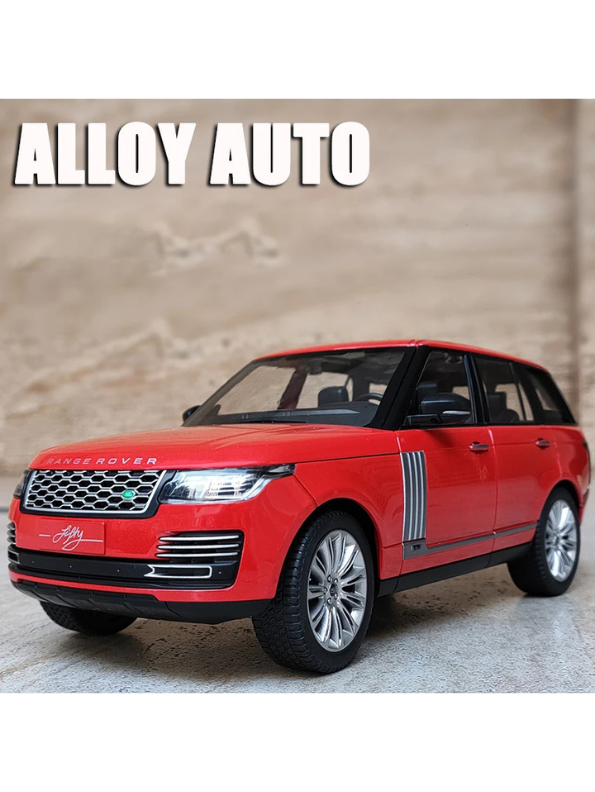 Range Rover Metal Diecast Model Car Red Luxury SUV Collectible Toy Scale 1:32.