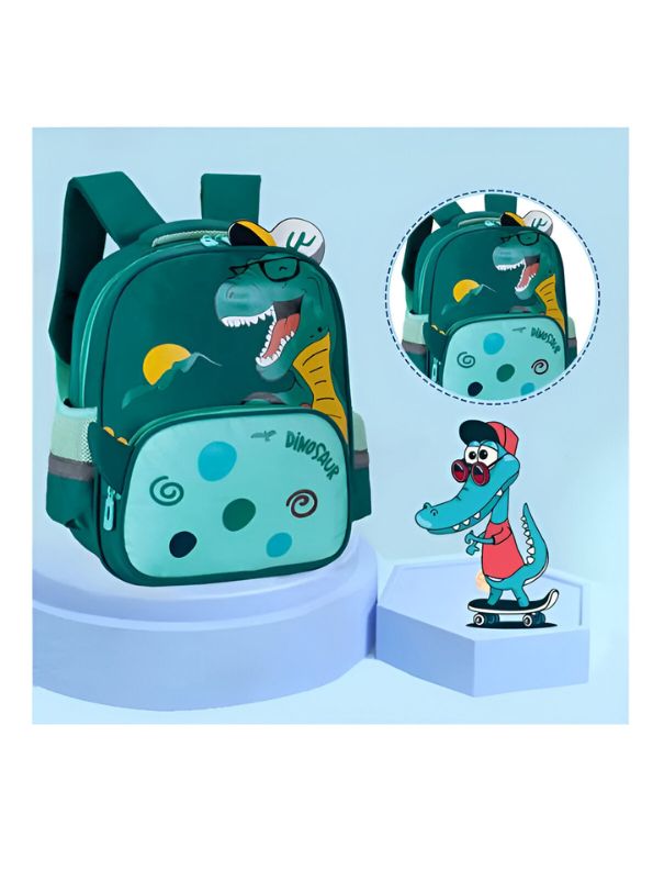 RaptorBag – Cute Dinosaur Print Bag for Kids | Waterproof School Backpack | Large Capacity & Fun Design NOVGBT2487.