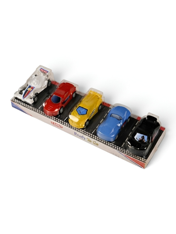 Ready To Go Diecast Toy Car Set – 5-Piece Racing Vehicle Collection for Kids LMI8588