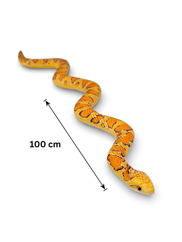 Realistic 100 cm Snake Plush Toy – Large Soft Stuffed Animal Orange ST14993.