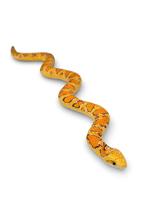 Realistic 100 cm Snake Plush Toy – Large Soft Stuffed Animal Orange ST14993.