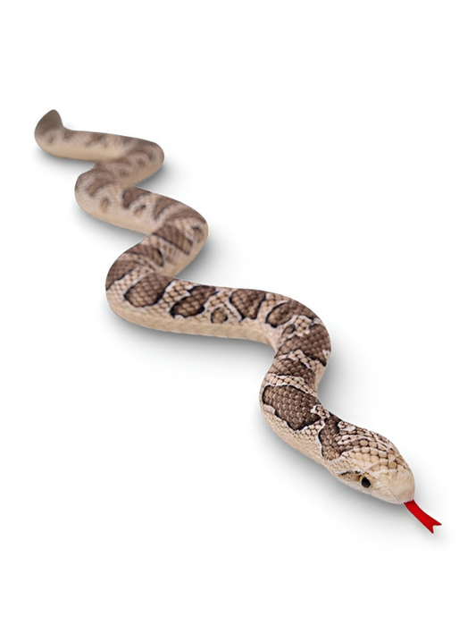 Realistic 100 cm Snake Plush Toy – Large Soft Stuffed Animal Light Brown ST14993.