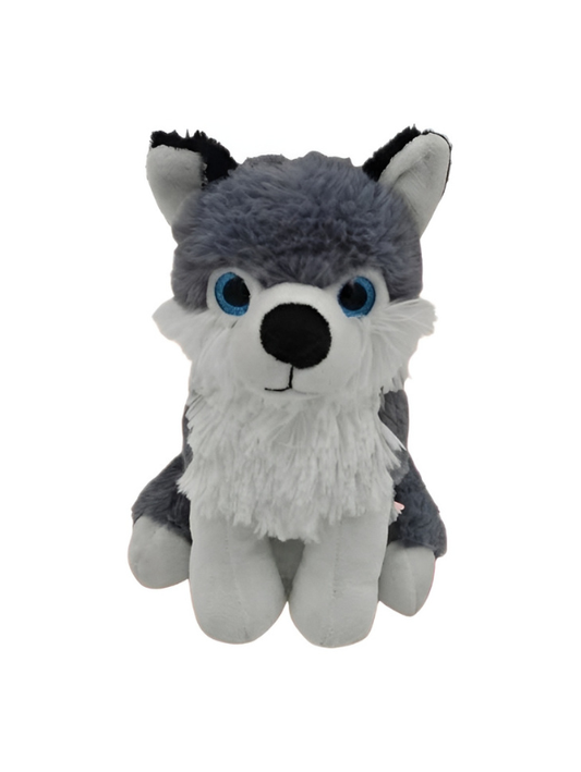 Realistic 8-Inch Gray Cute Wolf Plush Toy ST14954.