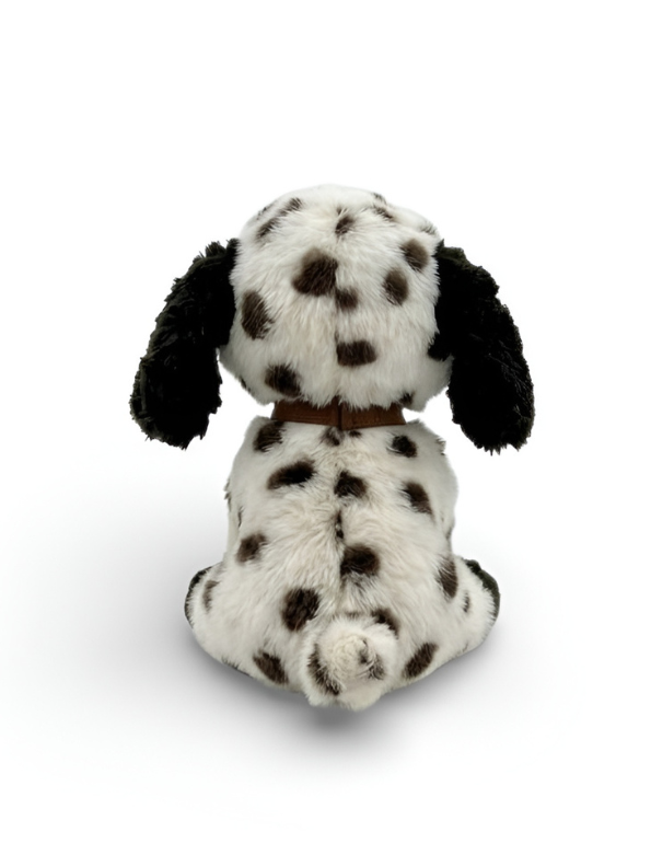 Realistic Dalmatian Puppy Plush – Soft Black & White Stuffed Dog ST15928.