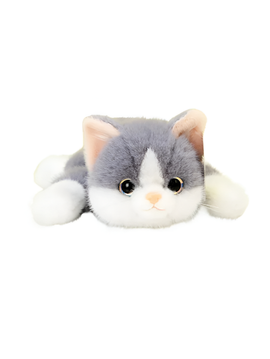 Realistic Kitten Plush Toy – Cute Lying Cat Soft Stuffed Animal ST15158.