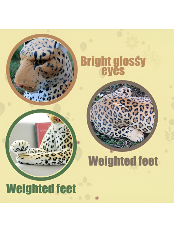 Realistic Leopard Stuffed Animal Large Size ST2125.