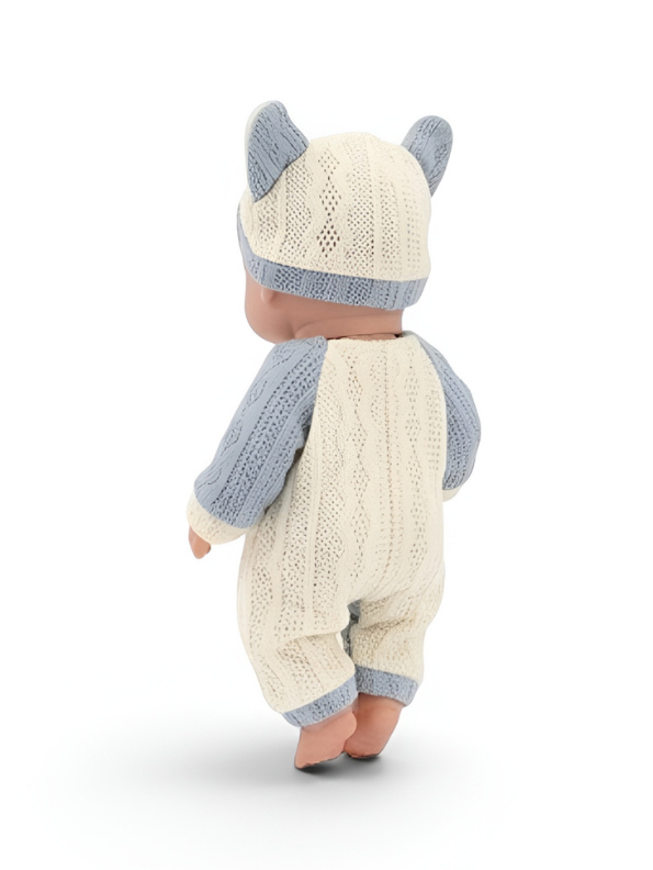 Realistic Reborn Baby Doll with Knit Bear Outfit & Hat LMI13287.