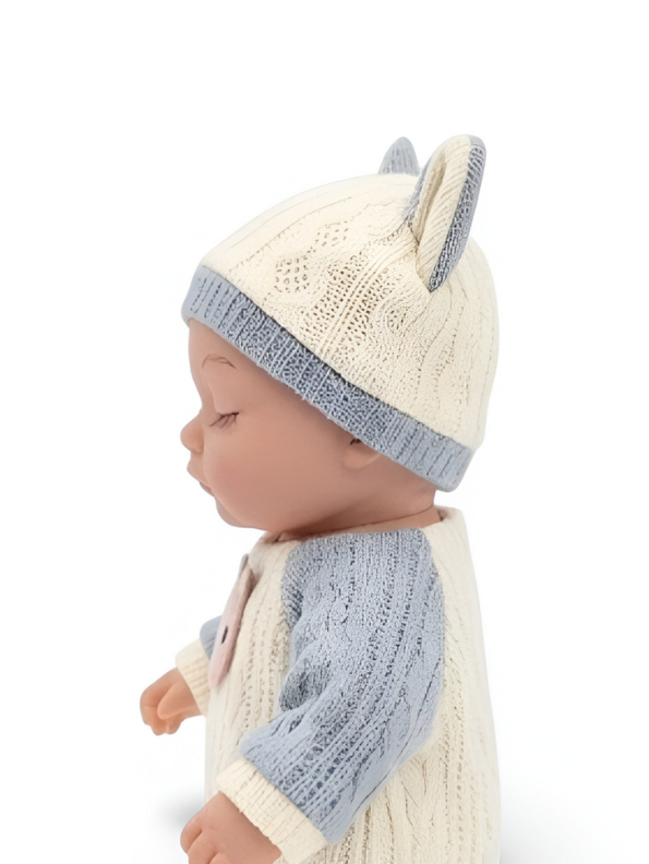Realistic Reborn Sleeping Baby Doll with Cat Ear Outfit LMI16698.