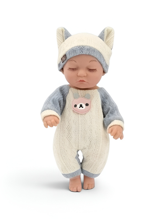 Realistic Reborn Sleeping Baby Doll with Cat Ear Outfit LMI16698.