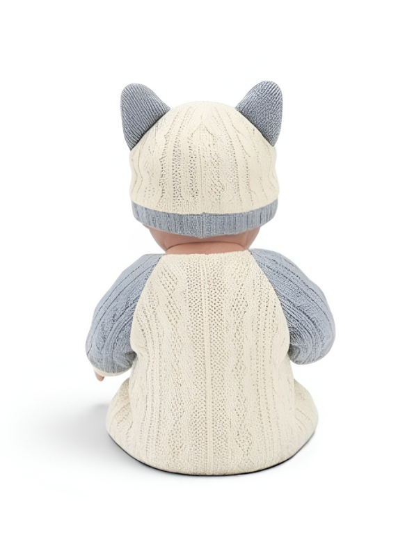 Realistic Reborn Sleeping Baby Doll with Cat Ear Outfit LMI16698.