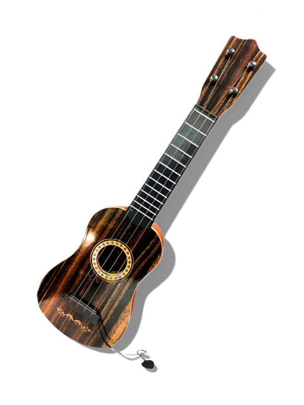 Realistic Ukulele Guitar - 4-String Beginner | Musical Educational Instrument Brown LMI8363.