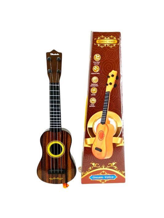 Realistic Ukulele Guitar - 4-String Beginner | Musical Educational Instrument Brown LMI8363.