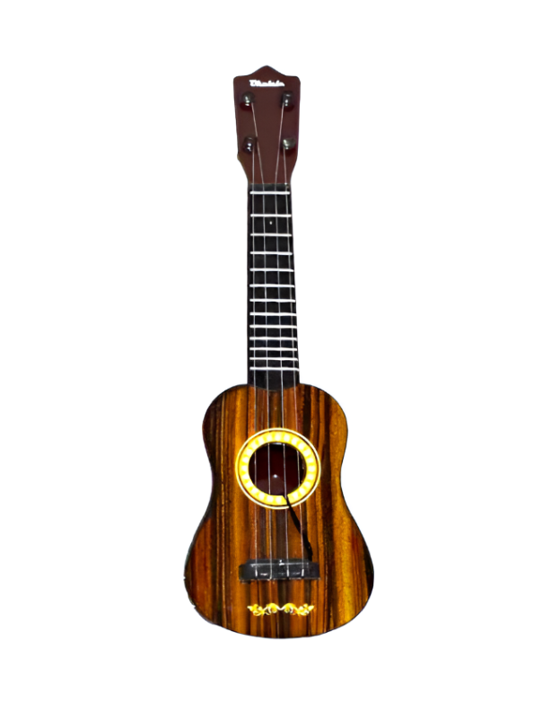 Realistic Ukulele Guitar - 4-String Beginner | Musical Educational Instrument Brown LMI8363.