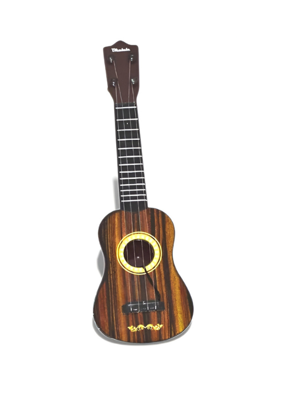 Realistic Ukulele Guitar - 4-String Beginner | Musical Educational Instrument Brown LMI8363.