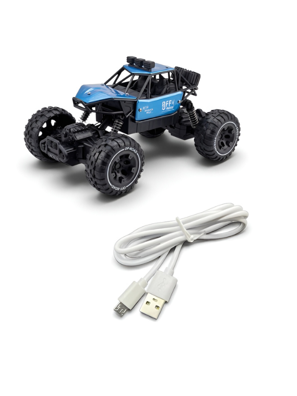Rechargeable 4WD RC Rock Crawler – Off-Road Remote Control Alloy Power Climbing Car Toy