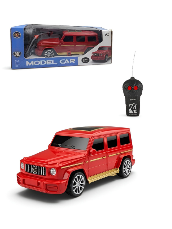 Red G-Wagon Style Remote Control SUV Toy Car for Kids – 27MHz 2-Channel R/C Vehicle with Forward & Reverse Remote TV5495