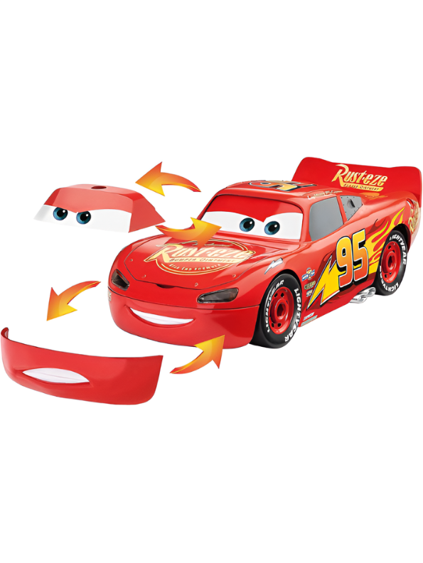 Red Lightning Racing Car Toy 15cm Scale– High-Speed Friction-Powered Sports Car MD577.
