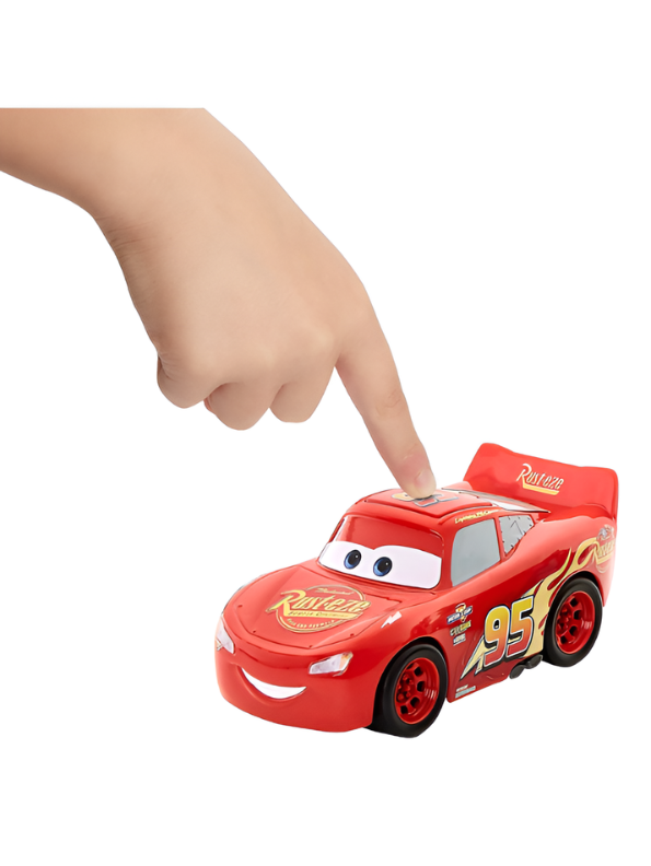 Red Lightning Racing Car Toy 15cm Scale– High-Speed Friction-Powered Sports Car MD577.