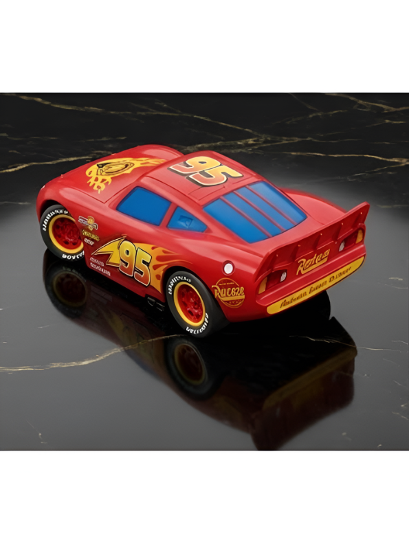 Red Lightning Racing Car Toy 15cm Scale– High-Speed Friction-Powered Sports Car MD577.